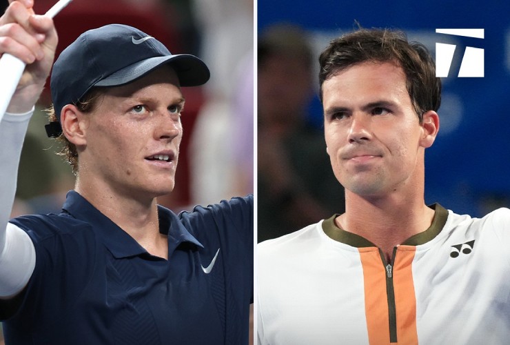 Sinner (bên trái) lần thứ 4 chạm trán Altmarier (bên phải), 3 lần trước đó, tay vợt Ý thắng 2, thua 1