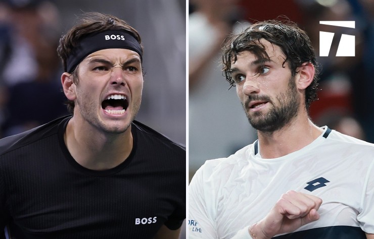 Fritz (bên trái) lần đầu tiên đọ sức với Vacherot (bên phải), ngôi sao vừa vô địch Thượng Hải Masters