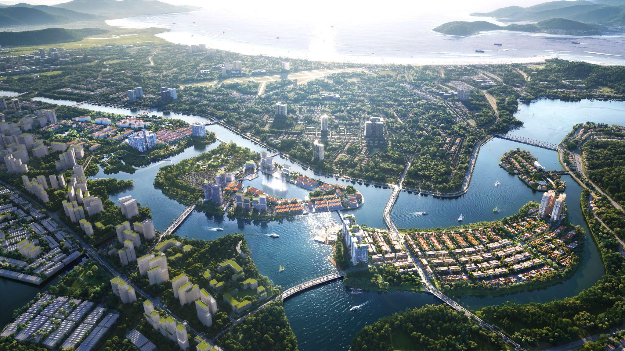 Ba đảo lớn của khu đô thị hỗn hợp Nha Trang kết nối kinh tế, văn hóa và du lịch.