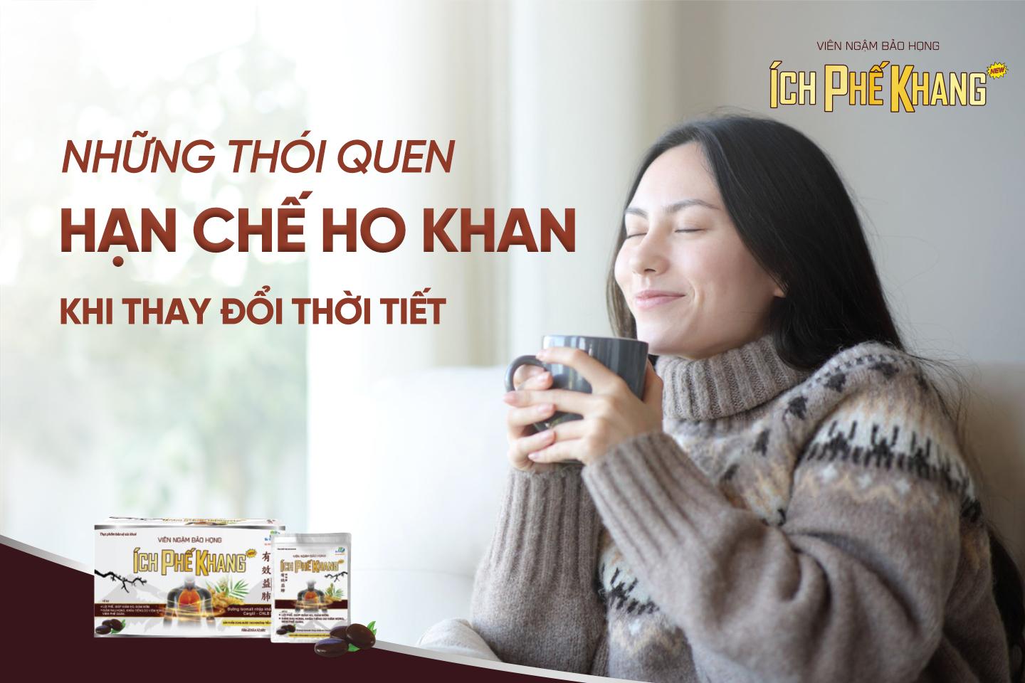 Những thói quen giúp phòng tránh ho khan khi thay đổi thời tiết