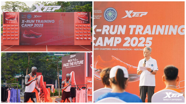 Xtep ra mắt trại huấn luyện X-RUN CAMP đầu tiên dành cho giải Standard Chartered Heritage Marathon Hanoi tại Việt Nam - 1