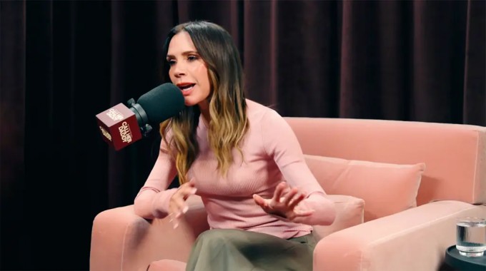 Victoria Beckham trong chương trình podcast hôm thứ Tư.