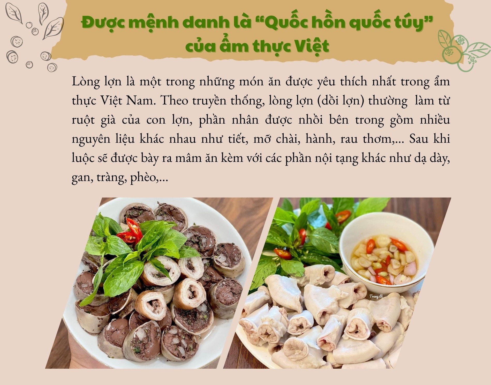 Những món lòng lợn ngon 
