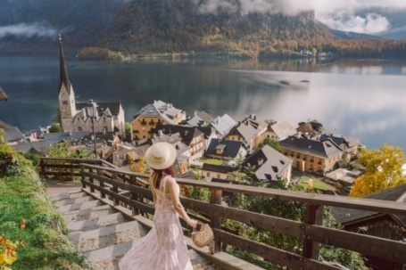 Mùa thu ở thị trấn Hallstatt đẹp nhất thế giới trong mắt khách Việt