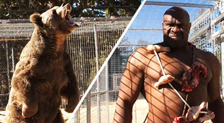 Bob Sapp từng so tài cả gấu xám