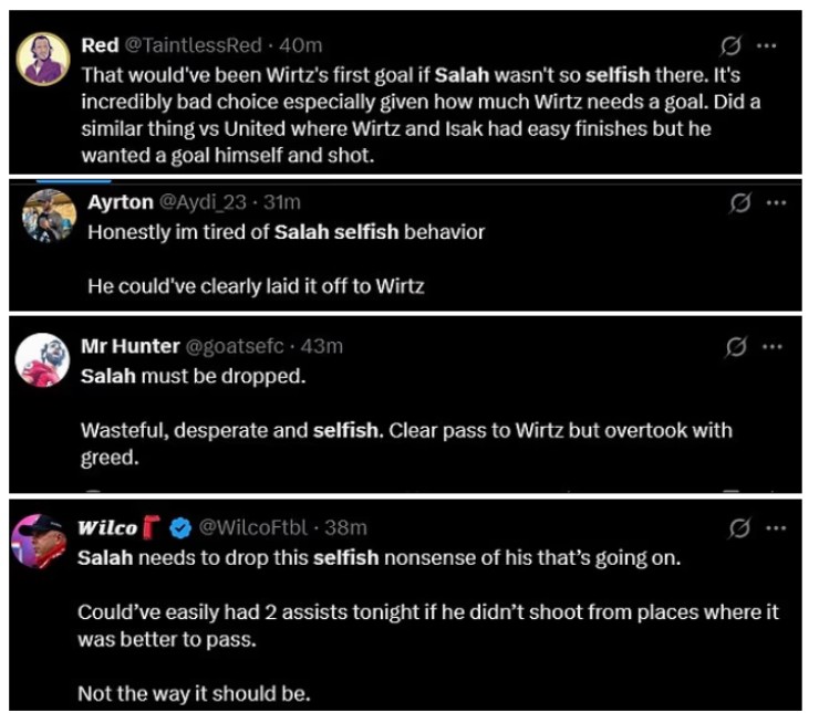 Fan Liverpool phản ứng với Salah