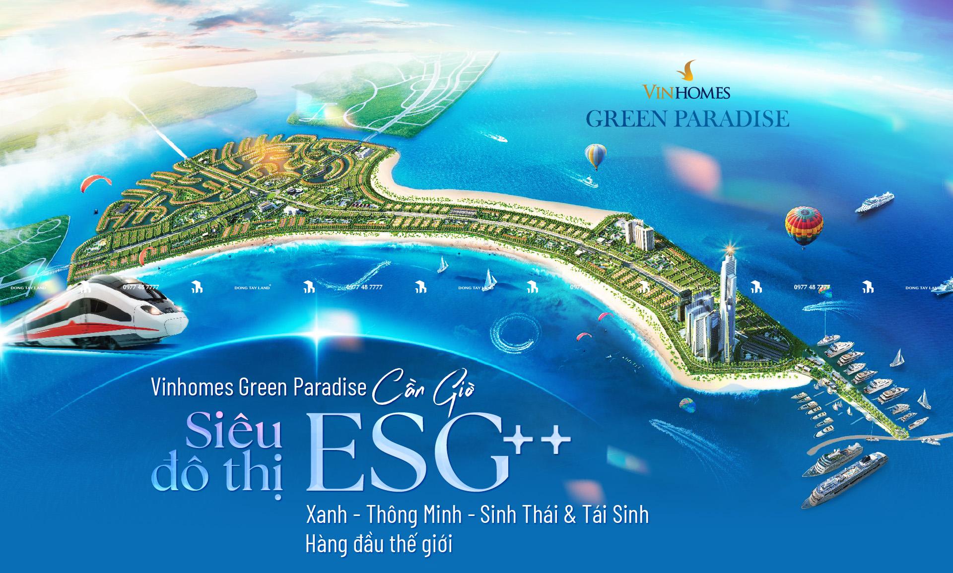 Phối cảnh siêu dự án lấn biển Vinhomes Green Paradise đầu tiên tại Cần Giờ, TP.HCM