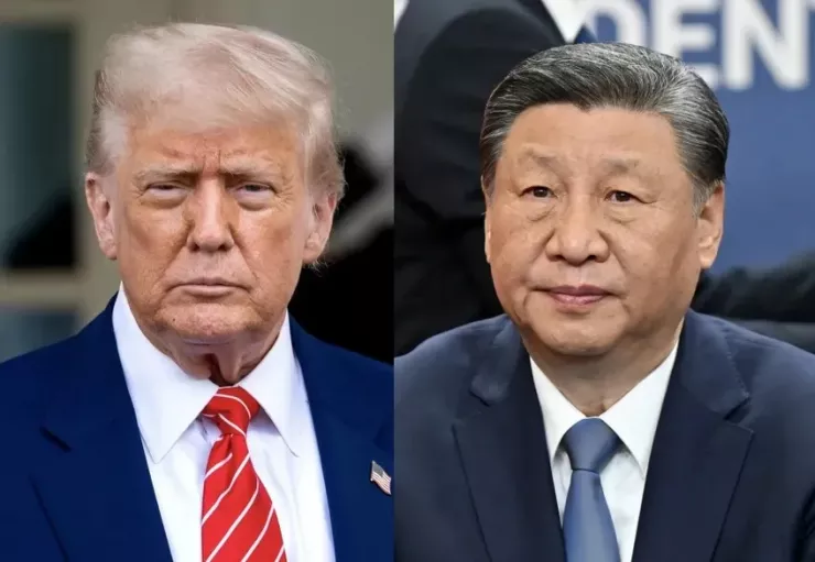 Tổng thống Mỹ Donald Trump (trái) và Chủ tịch Trung Quốc Tập Cận Bình. Ảnh: UPI/BLOOMBERG