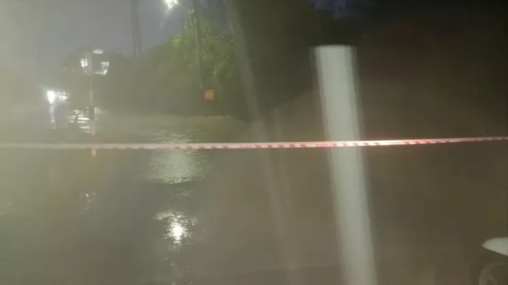 Nhiều khu vực thấp trũng tại phường Thủy Xuân ngập sâu.