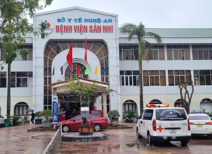 Bệnh viện Sản nhi Nghệ An nơi xảy ra sự việc