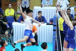 Đặng Hồng tái xuất ở giải bóng chuyền hạng A, giúp CLB thắng theo cách riêng