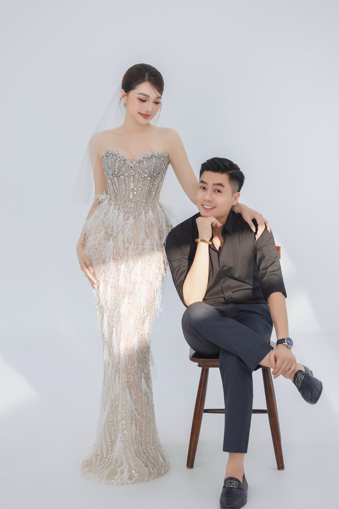 Ảnh cưới của Ngọc Nữ và bạn trai Huy Hoàng.