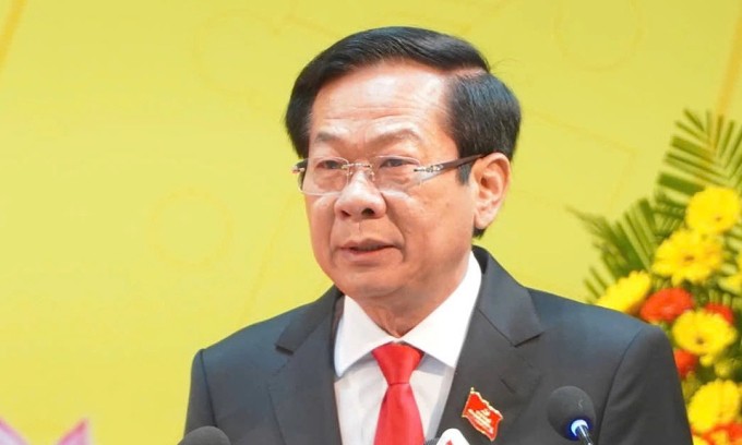 Ông Đỗ Thanh Bình tại Đại hội Đảng bộ TP Cần Thơ cuối tháng 9/2025. Ảnh: An Bình