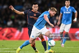 Video bóng đá Napoli - Inter Milan: De Bruyne mở điểm, McTominay lập siêu phẩm (Serie A)