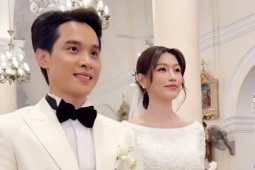 Lễ cưới tại nhà thờ của Quỳnh Châu
