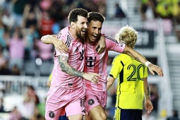 Video bóng đá Inter Miami - Nashville: Cú đúp Messi, lợi thế ban đầu (MLS)