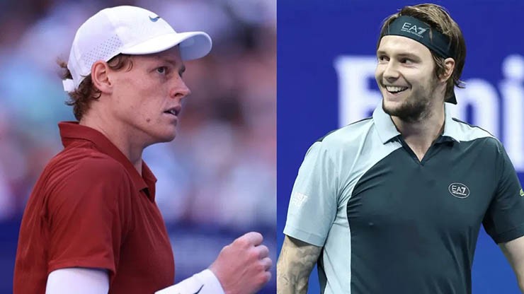 Video tennis Sinner - Bublik: Cỗ máy được lập trình, đoạt vé bán kết (Vienna Open) - 2