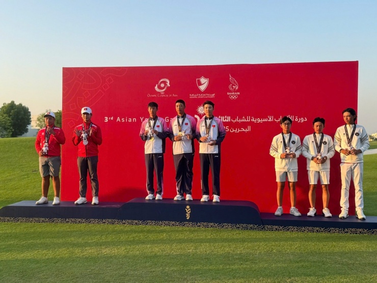 Đội tuyển golf Việt Nam giành 2 tấm huy chương lịch sử tại Asian Youth Games 2025 - 2