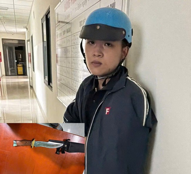 Sơn cùng hung khí gây án. Ảnh: DT