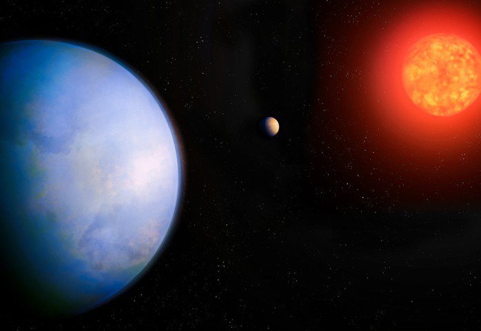 Hệ sao Gliese 251 có ít nhất 2 hành tinh thuộc loại siêu Trái Đất - Ảnh đồ họa: Michael Marcheschi