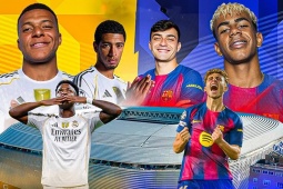 Trực tiếp bóng đá Real Madrid - Barcelona: Siêu kinh điển rực lửa, Mbappe đối đầu Yamal (La Liga)