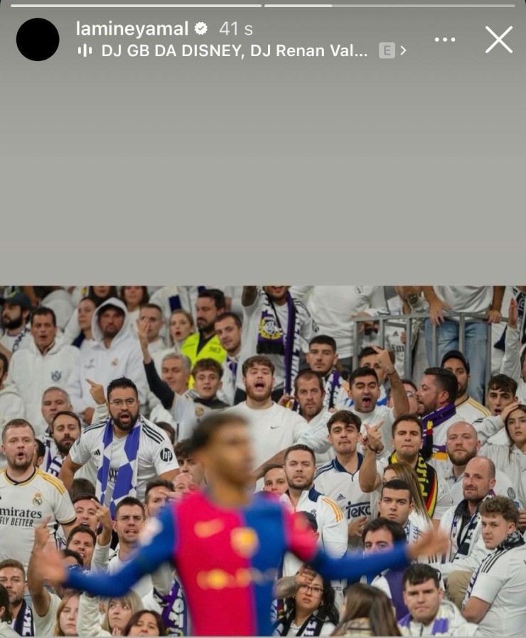 Yamal khiêu khích fan Real