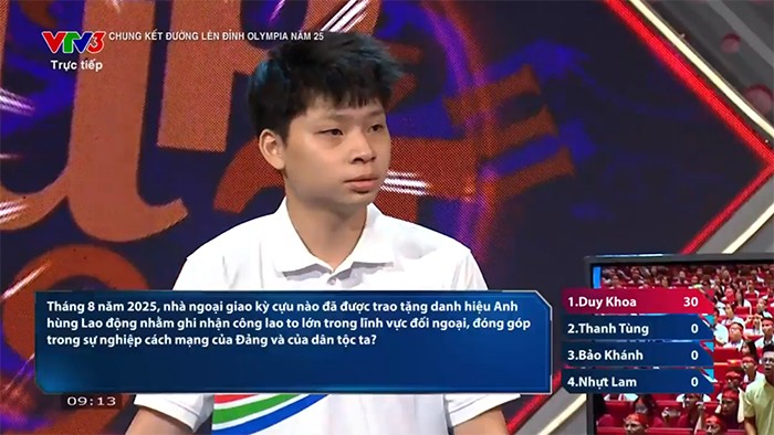 Chung kết Đường lên đỉnh Olympia năm thứ 25: Bảo Khánh giành giải thưởng 50.000 USD - 17