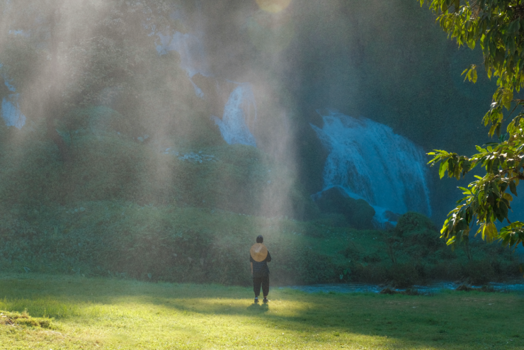 Vẻ đẹp tiên cảnh của thác Bản Giốc vào thu - 7