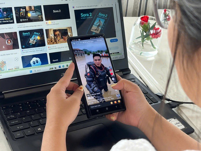 Người xem thừa nhận khó phân biệt video được tạo bởi Sora 2. Hiện video “người bay” thu hút hơn nửa triệu lượt xem trên TikTok