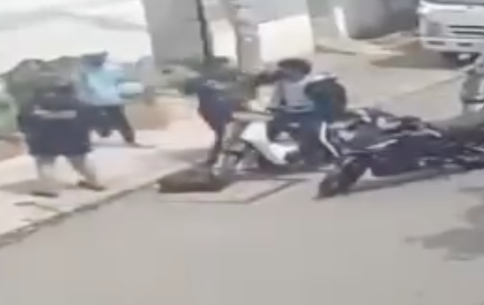 Hình ảnh ghi lại vụ việc.