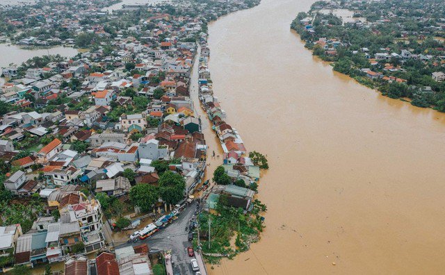 TP Huế có nguy cơ ngập lụt nhiều nơi.