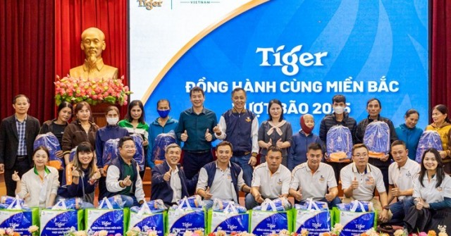 Tiger đồng hành cùng bà con khắc phục hậu quả sau bão lũ