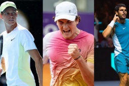 Sinner "đe dọa" ngôi số 1 của Alcaraz, Fonseca mở toang lịch sử (Bảng xếp hạng tennis 27/10)
