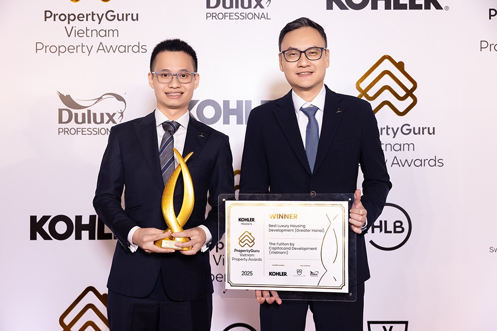 The Fullton được tôn vinh với ba giải thưởng tại VPA 2025, ghi dấu ấn trong thiết kế kiến trúc, cảnh quan và kiến tạo chuẩn sống sang trọng