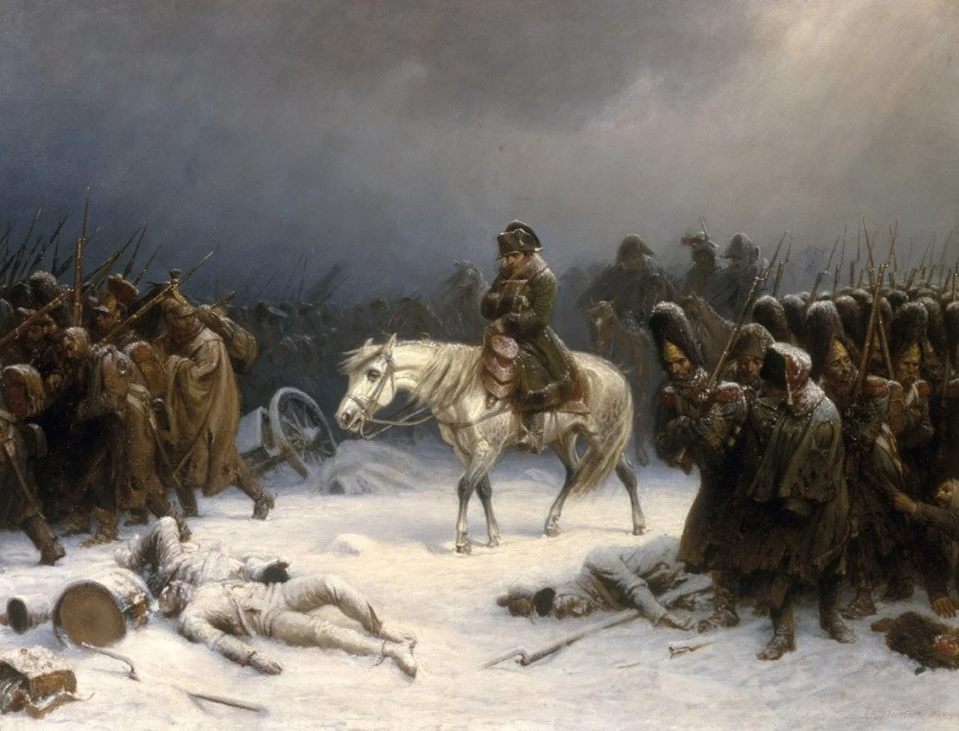 Đội quân của Napoleon từng đánh vào Moscow nhưng cuối cùng phải rút lui vì giá rét, bệnh dịch. Ảnh: Scientificamerican.com