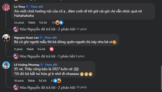 Nhiều nghệ sĩ vào bình luận.