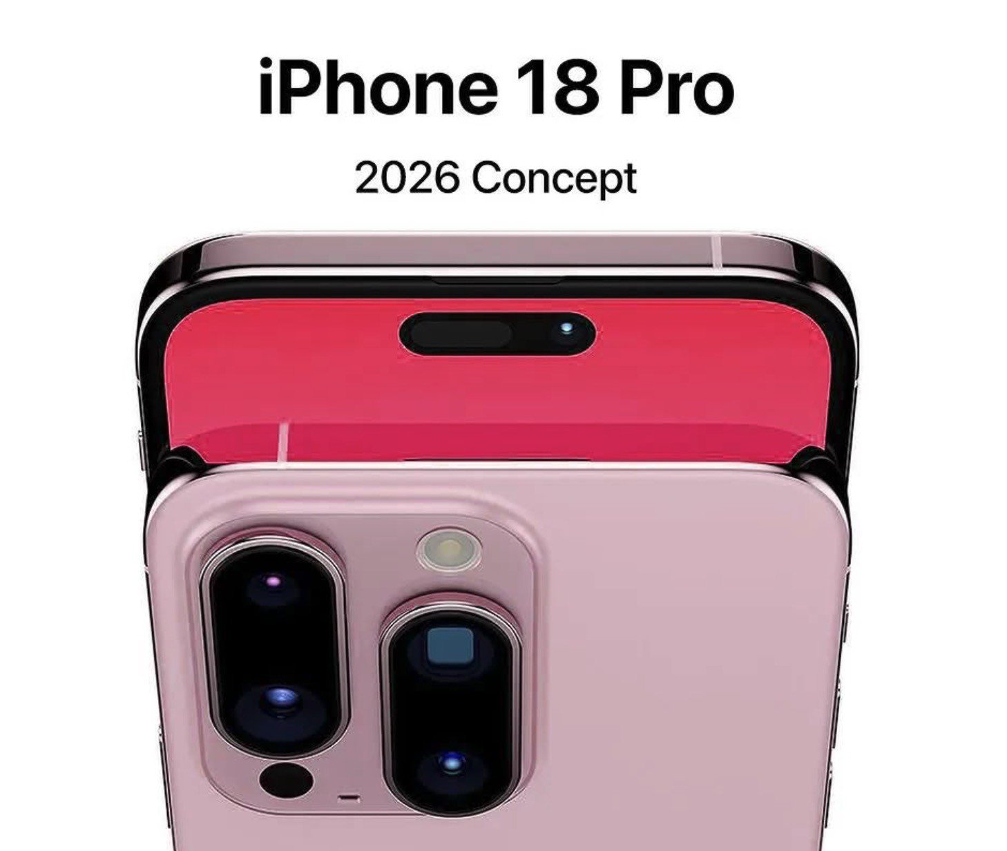 Ảnh concept iPhone 18 Pro.
