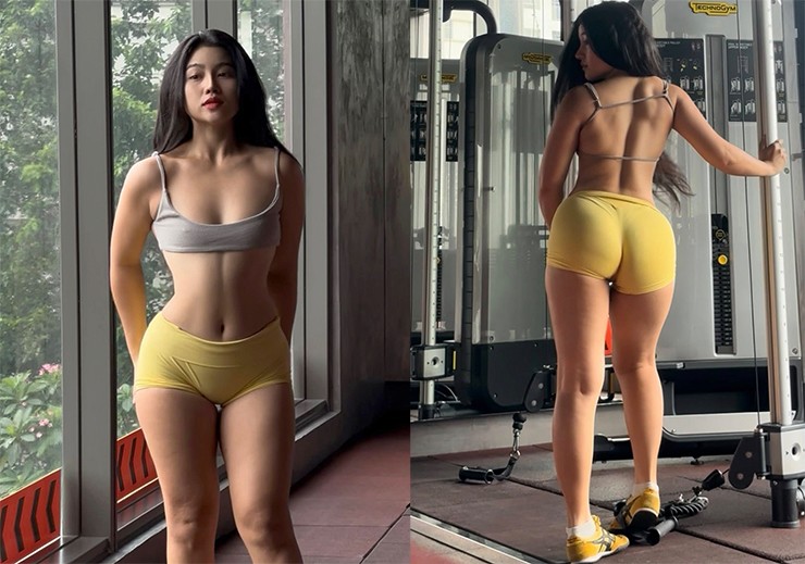 Cô gái cho biết rất khó để chọn được trang phục vì vòng ba quá "khủng"