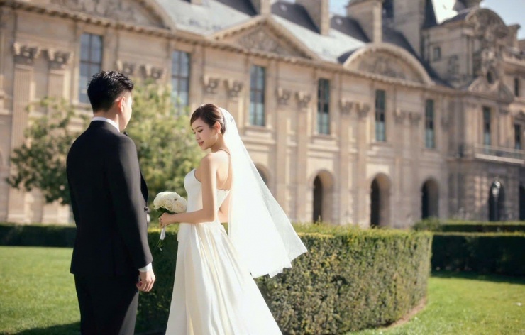 Sau lễ nạp tài, cặp đôi tổ chức lễ rước dâu và đám cưới ở quê nhà Quảng Trị của chú rể vào ngày 22/10. Rạp cưới tại khu đô thị Nam Cầu Dài (Đồng Hới, Quảng Trị) có quy mô lớn với mái vòm khung thép hướng ra sông Nhật Lệ, đã đón hàng nghìn khách tới tham dự dù trời mưa to.