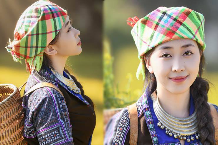 Cô gái Mông xinh tươi giữa ruộng bậc thang Mù Cang Chải