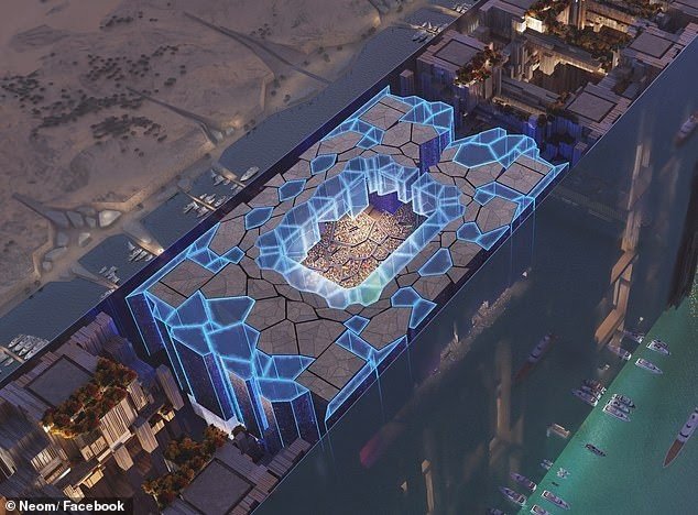 Hình ảnh sân Neom Sky trên trang chính thức của Neom