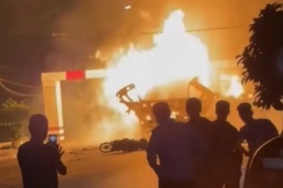 Công an thông tin về vụ nổ xe bồn khi đang lưu thông