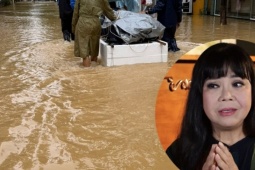 Ánh Tuyết thẫn thờ nhìn nước ngập lênh láng nhà, Tiểu Vy xót xa mưa lũ ở miền Trung
