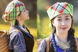 Cô gái Mông xinh tươi giữa ruộng bậc thang Mù Cang Chải