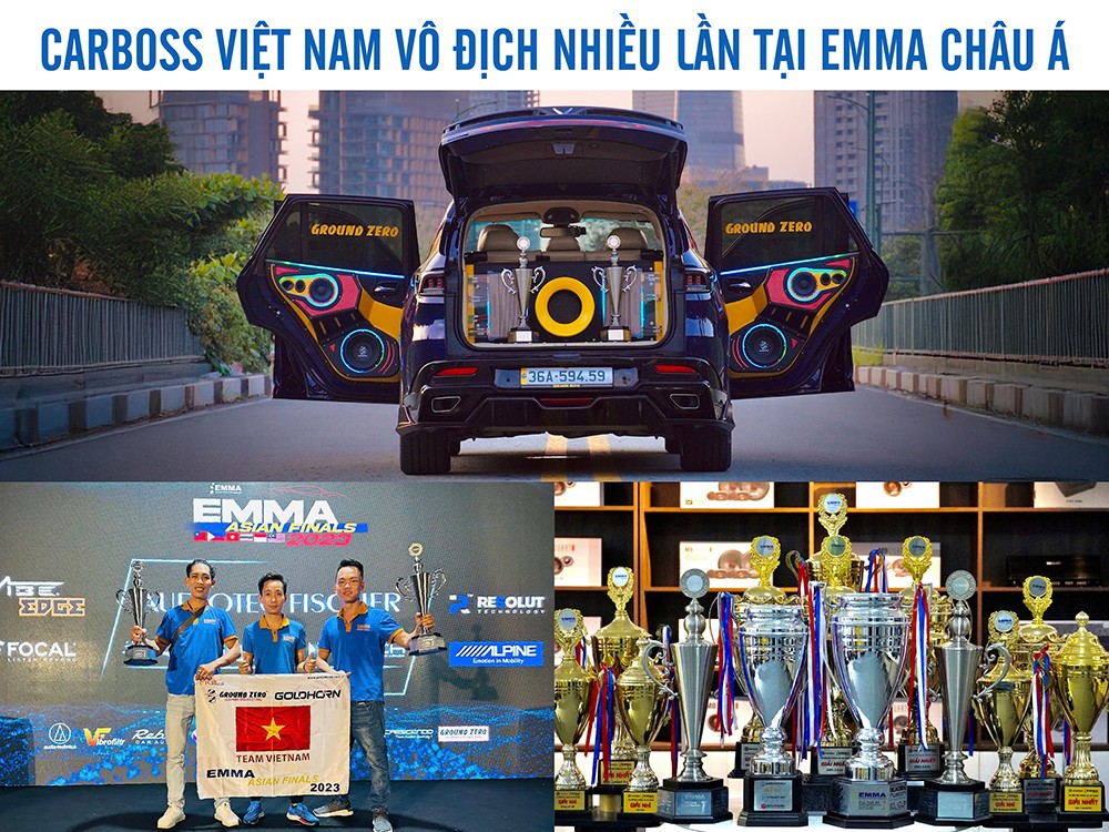 Những giải thưởng này đã khẳng định CARBOSS là một trong những đơn vị có khả năng thiết kế – lắp đặt – tuning đạt chuẩn quốc tế.
