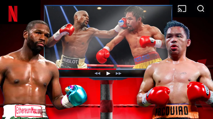 Pacquiao (bên phải) rất muốn thượng đài nhưng cần cái gật đầu từ phía Mayweather (bên trái)