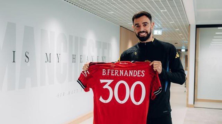 Bruno Fernandes đã có trận đấu thứ 300 cho MU