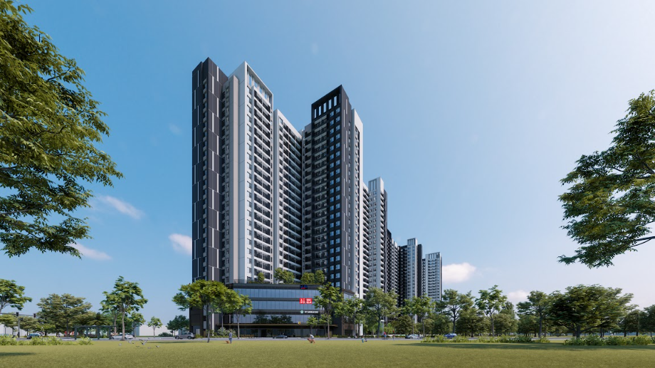 Phối cảnh tổng thể dự án Khu căn hộ cao cấp The Emerald Garden View – dấu ấn mới của Tập đoàn Lê Phong tại cửa ngõ Đông Bắc TP.HCM