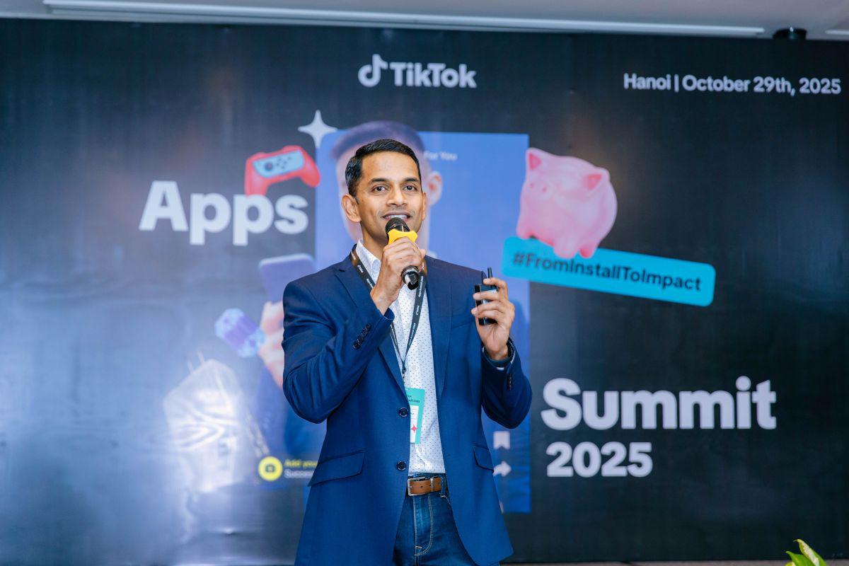 Ông Nikhil Rolla - Giám đốc phụ trách Khách hàng Chiến lược khu vực Đông Nam Á của TikTok.