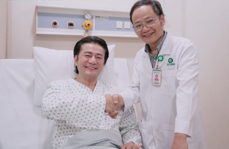 Nam diễn viên đã phụ hồi dần sức khỏe. Ảnh: BVCC.